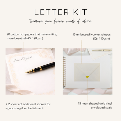 Letters to the Bride A4 Scrapbook Album - Elegant Style - Personalised