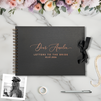 Dear Personalised Letters to the Bride A4 Scrapbook Album - Personalised