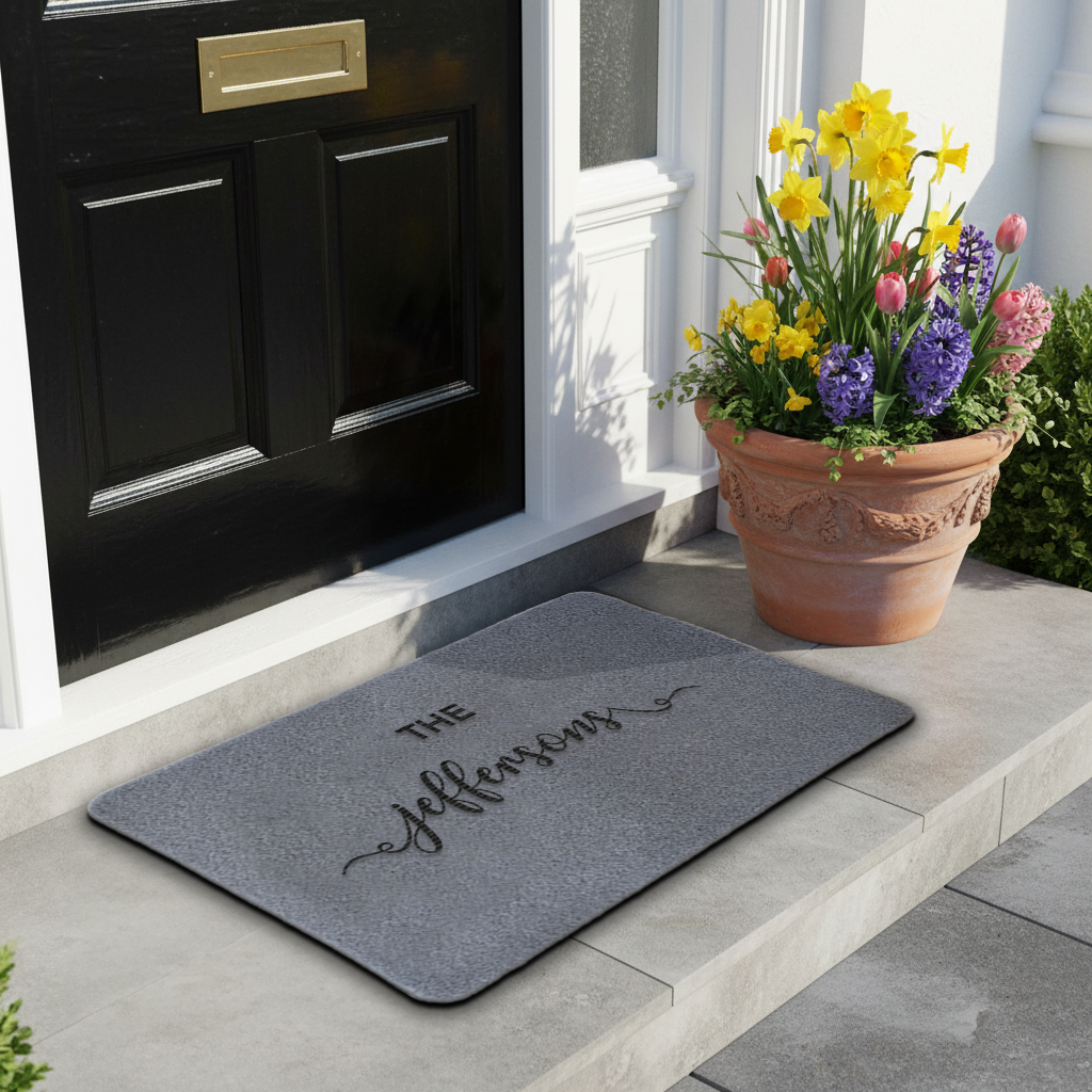 Personalised Doormat - Synthetic Weatherproof Coir for Outdoor or Indoor Use