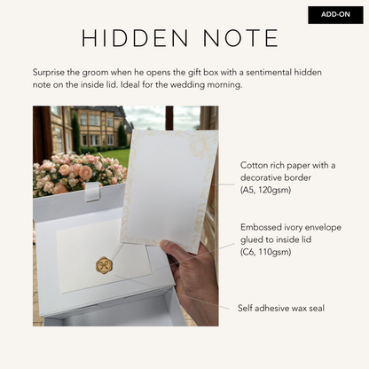 To My Groom Wedding Day Gift Box – Personalised Keepsake Box
