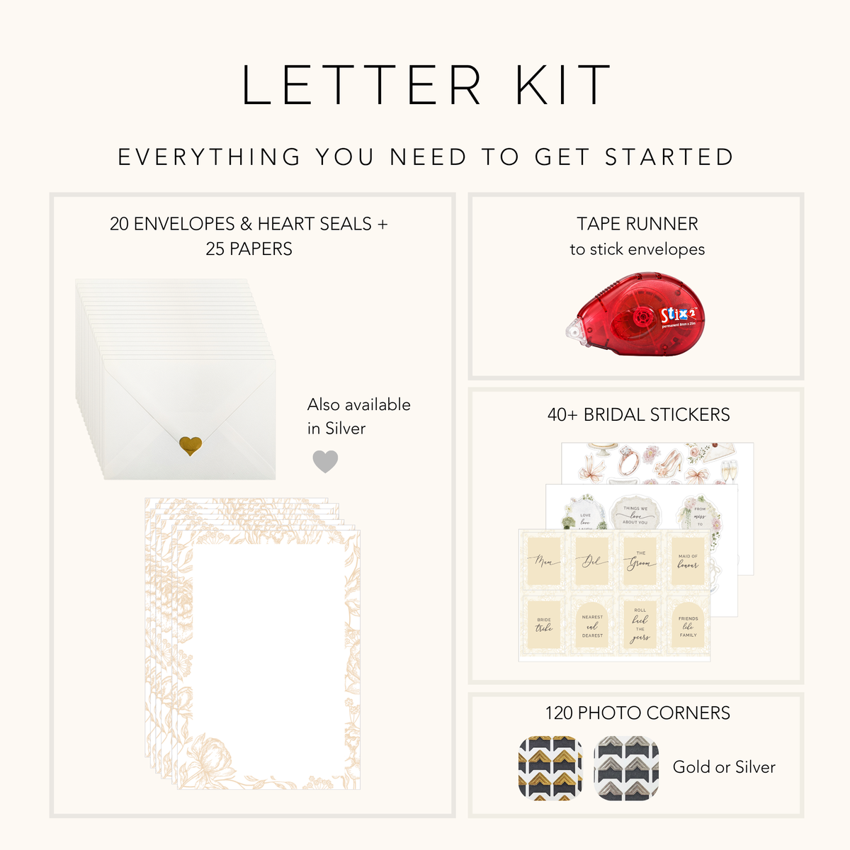Letters to the Bride Scrapbook – Personalised Wedding Memory Book Photo Album