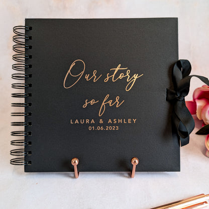 Personalised Anniversary Scrapbook Photo Album | Couples Memory Keepsake | Our Story So Far