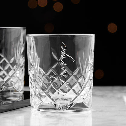 Crystal Whisky Tumbler - Personalised - Engraved