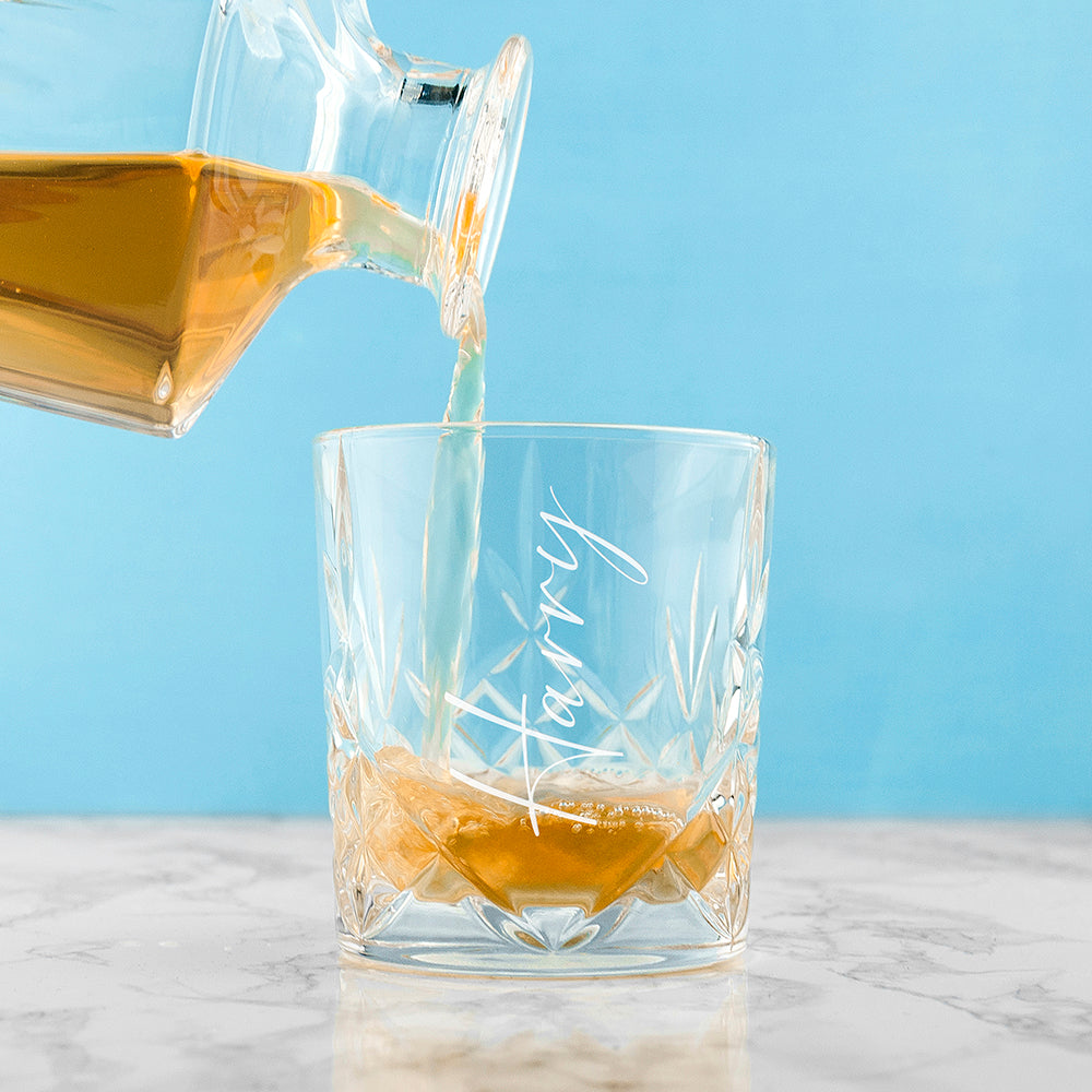 Crystal Whisky Tumbler - Personalised - Engraved