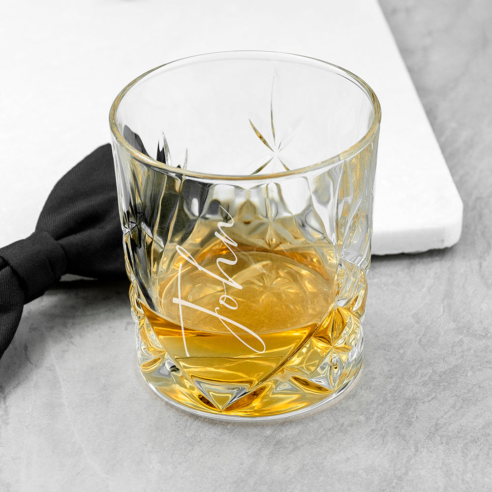 Crystal Whisky Tumbler - Personalised - Engraved