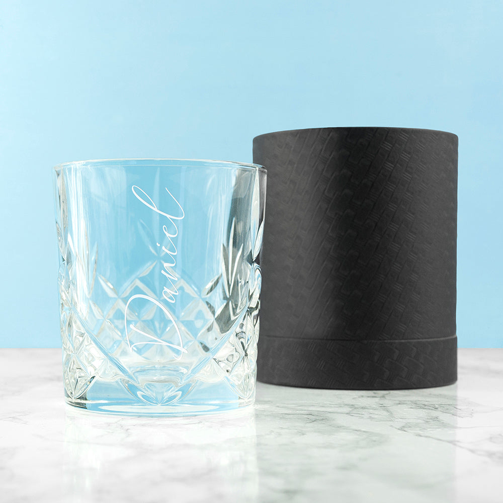 Crystal Whisky Tumbler - Personalised - Engraved