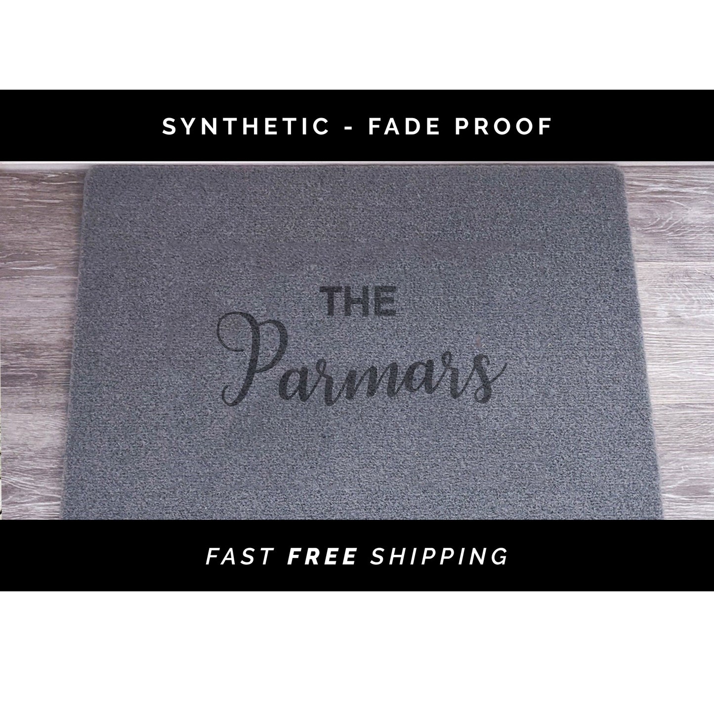 Personalised Doormat - Synthetic Weatherproof Coir for Outdoor or Indoor Use