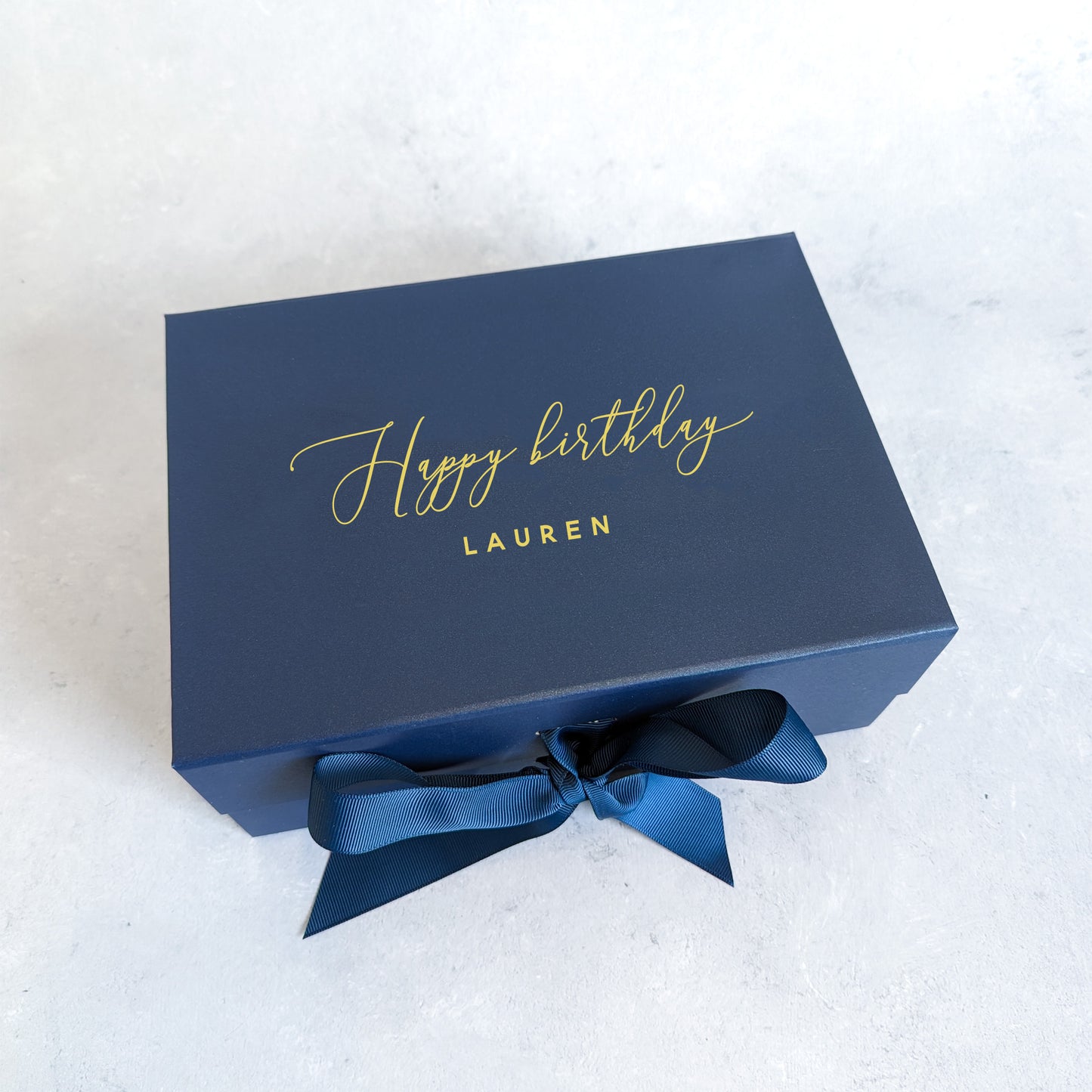 Personalised Happy Birthday or Anniversary Gift Box - Medium A5 Size