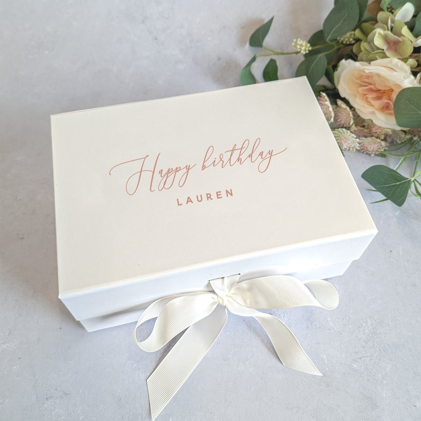 Personalised Happy Birthday or Anniversary Gift Box - Medium A5 Size