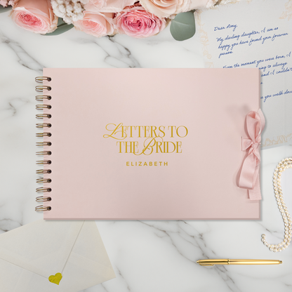 Letters to the Bride Scrapbook – Personalised Wedding Memory Book Photo Album