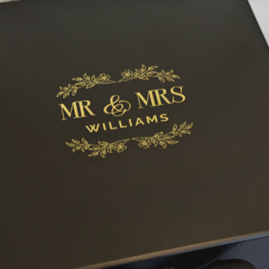 Mr & Mrs Wedding Gift Box - Multi Size - Personalised