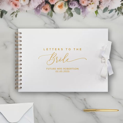 Letters to the Bride A4 Scrapbook Album - Elegant Style - Personalised