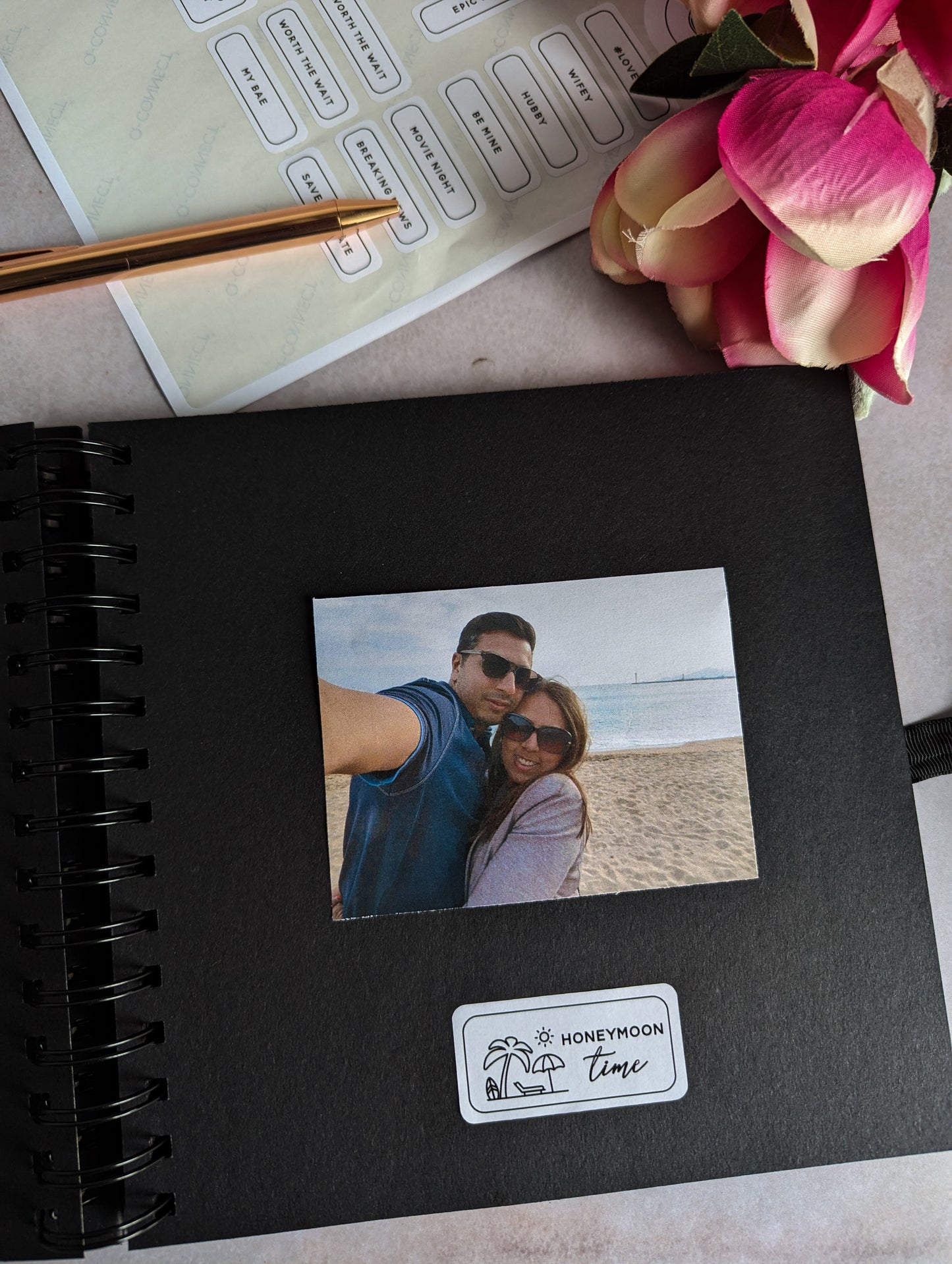 Personalised Anniversary Scrapbook - Couple Names