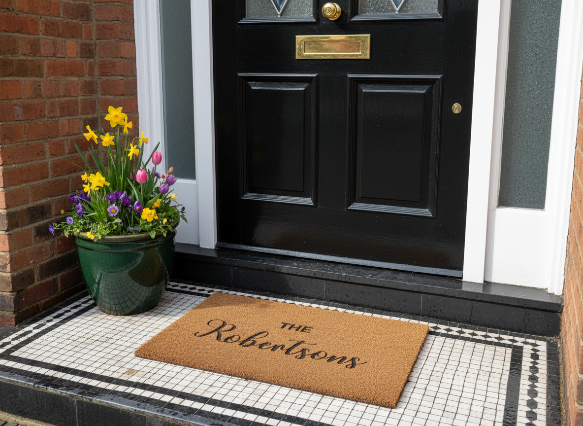 Personalised Doormat - Synthetic Weatherproof Coir for Outdoor or Indoor Use