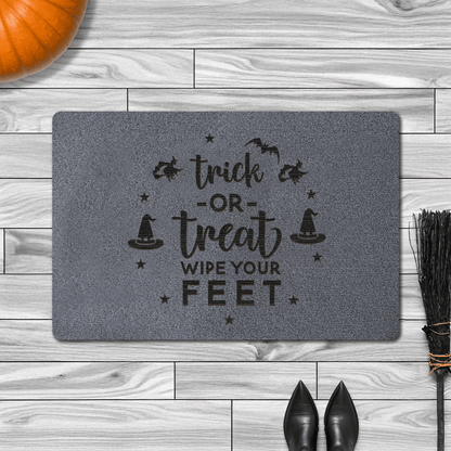 Trick or Treat Halloween Doormat – Spooky Wipe Your Feet Entrance Mat