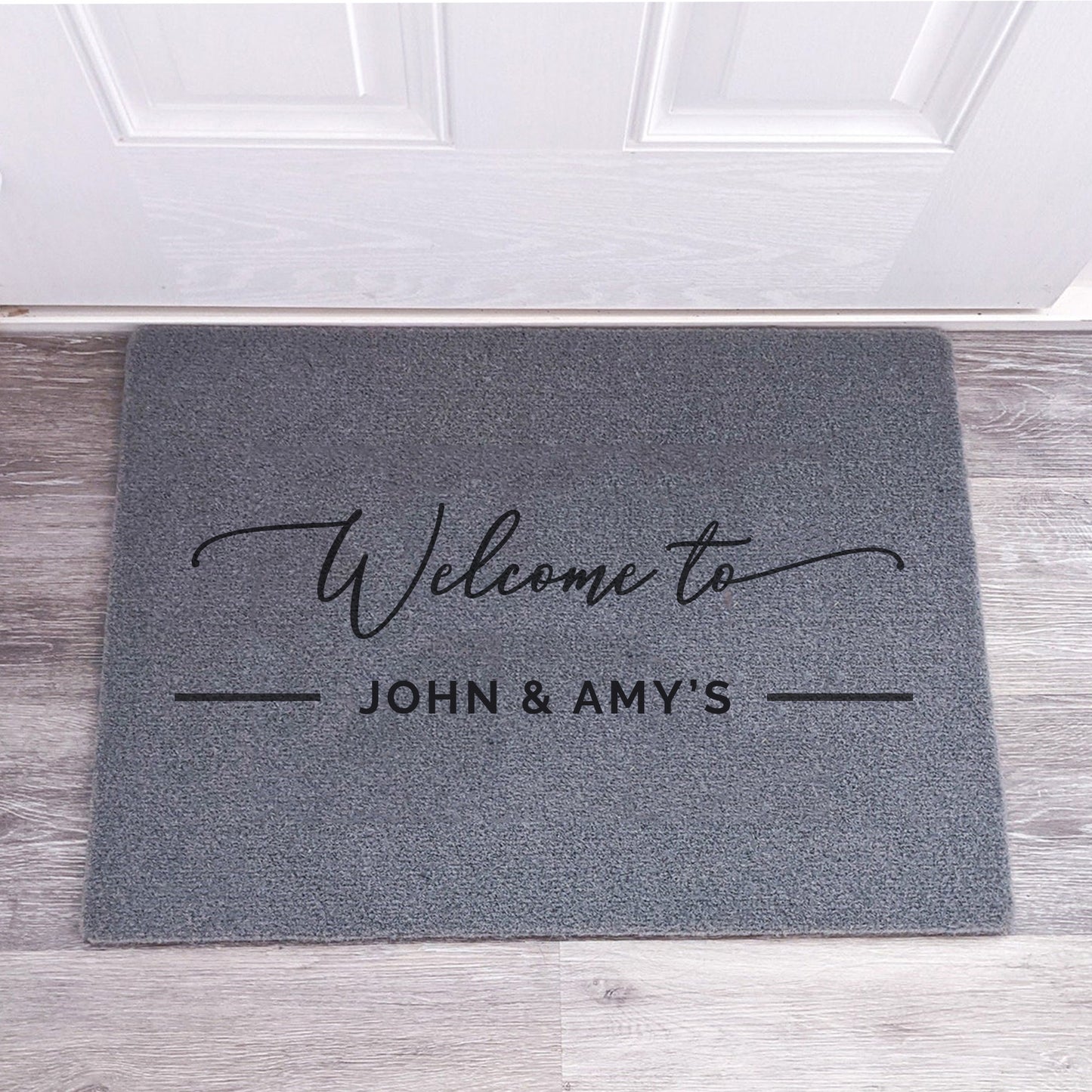Personalised Doormat (Welcome To) - Synthetic Weatherproof Coir for Outdoor or Indoor Use