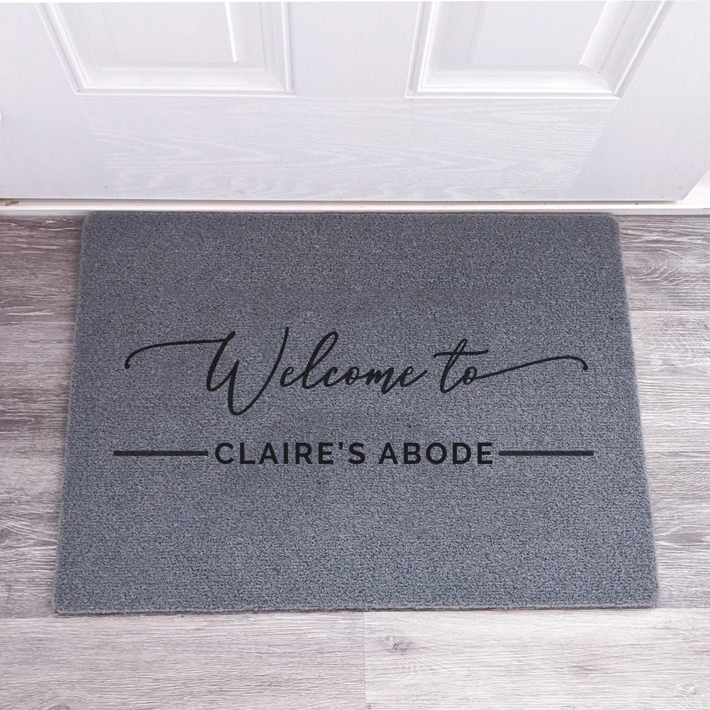 Personalised Doormat (Welcome To) - Synthetic Weatherproof Coir for Outdoor or Indoor Use