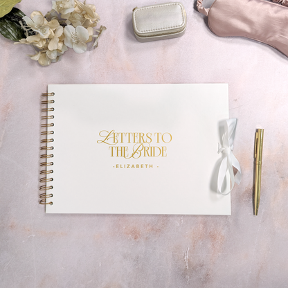 Letters to the Bride A4 Scrapbook Guest Book - 2025 Edition - Personalised