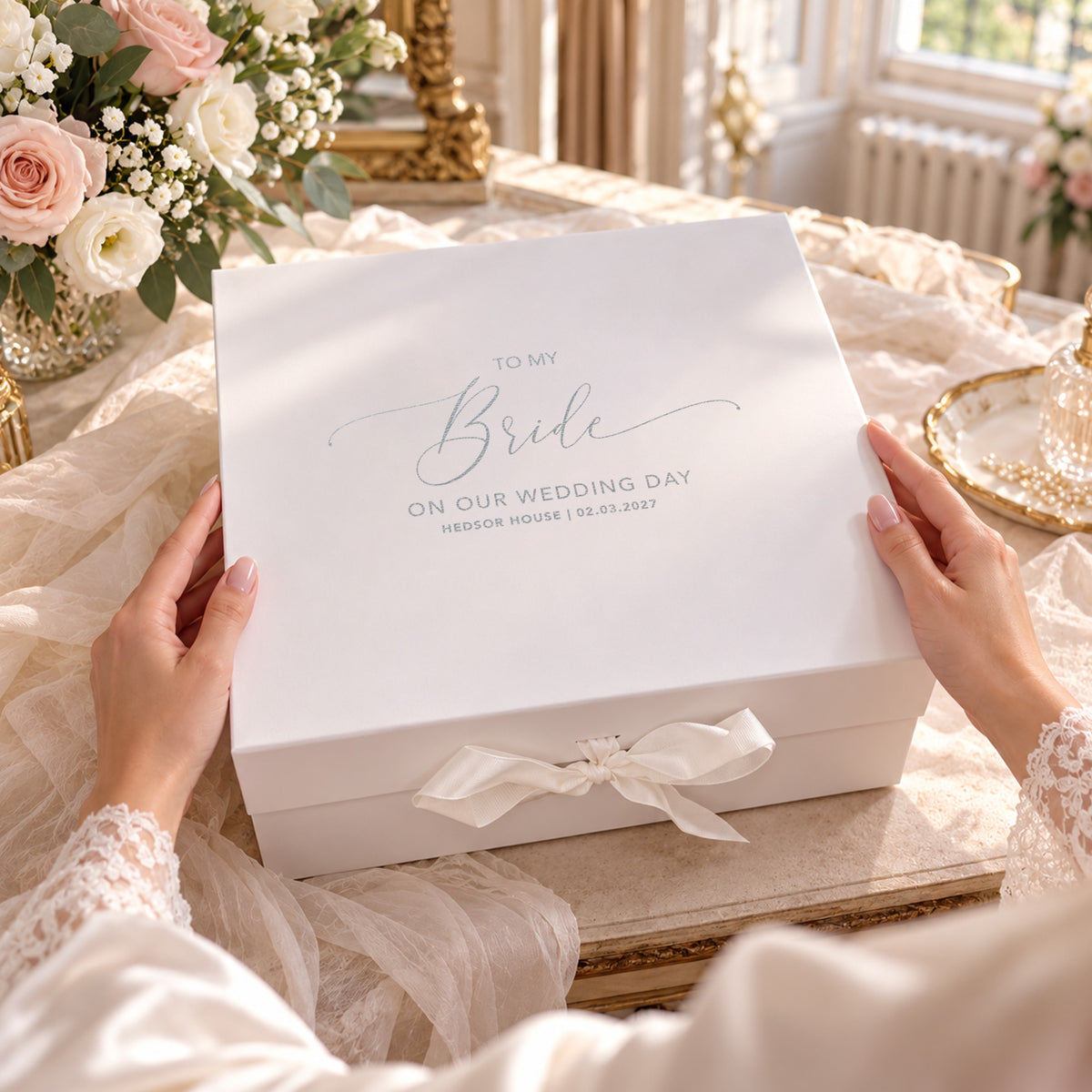 Personalised “To My Bride” Wedding Gift Box | Groom to Bride Wedding Morning Present