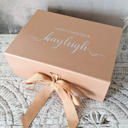 Personalised Christmas Gift Box - Medium A5 Size