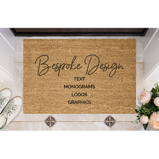 Custom Engraved Personalised Doormat with text, logo, monogram & graphics - Synthetic Weatherproof