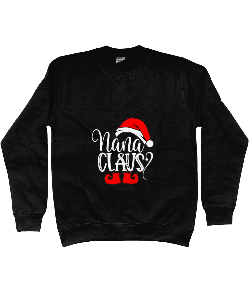 Christmas Sweatshirt for Grandparents - Nana and Nani Claus