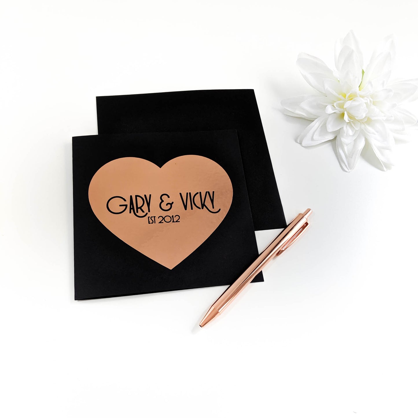 Personalised 7 Year (Copper) Anniversary Card | 8 Years (Bronze)