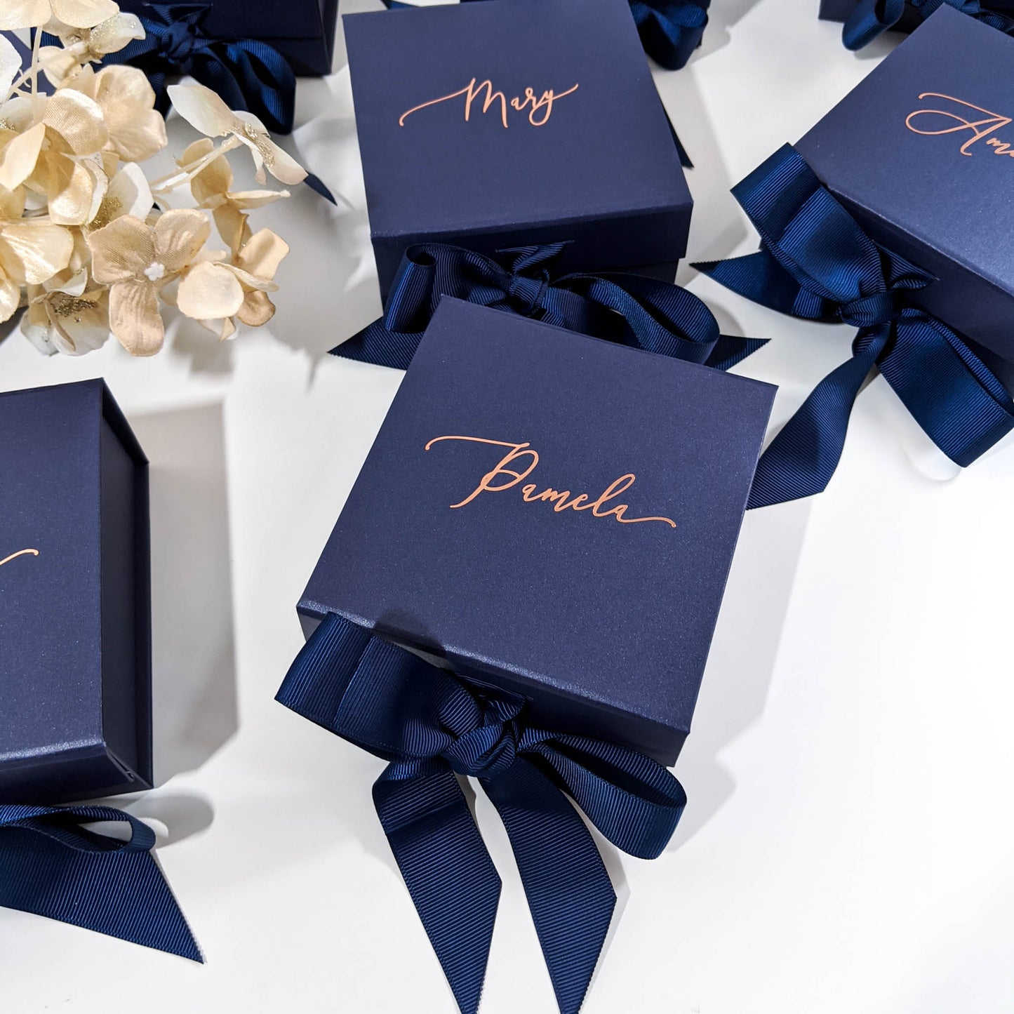 Personalised Gift Box - Small - Navy & Blush Pink