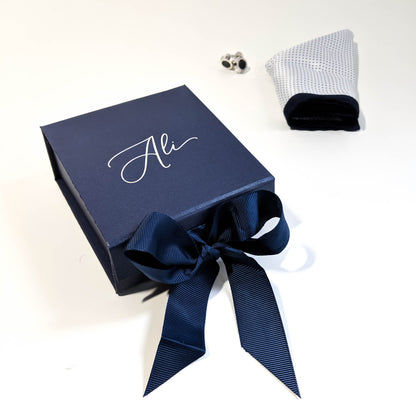 Personalised Gift Box - Small - Navy & Blush Pink
